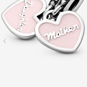 Pandora Pink Heart Mother-Daughter Bracelet Charm